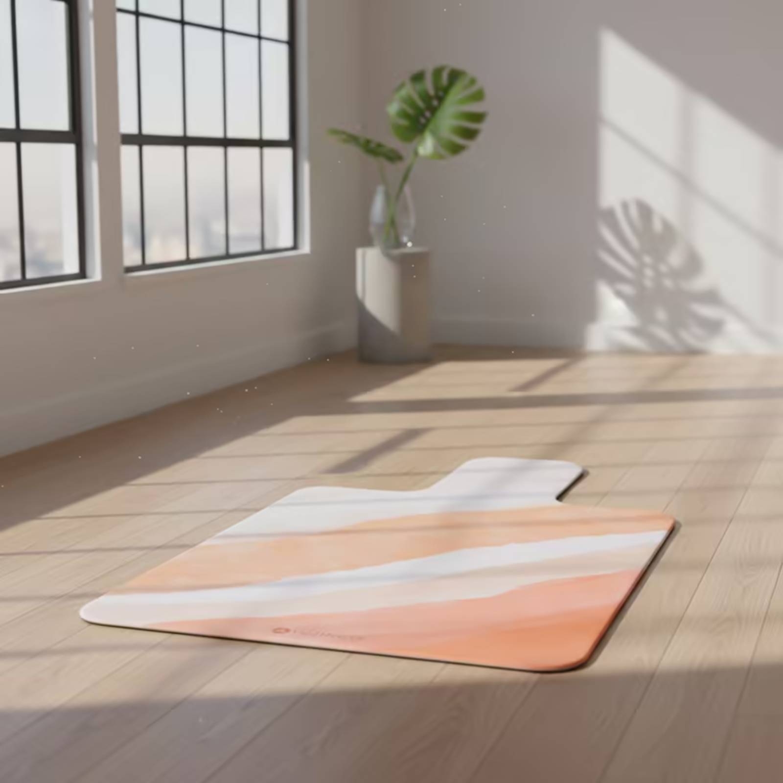 Pilates & Yoga Knokke - سجادة تمارين رياضية من الجلد المدبوغ،