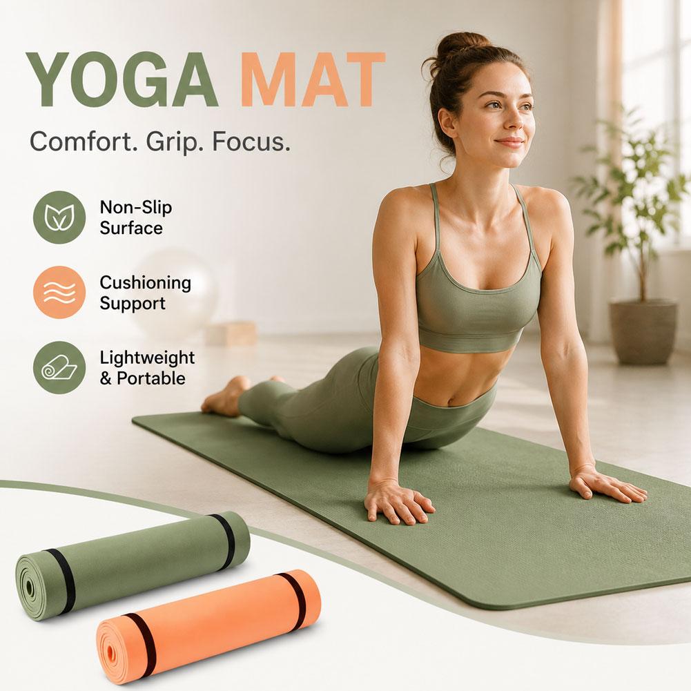 سجادة يوجا مقاس 180 × 50 سم مض - مراجعة Pilates Yoga Shoes وسعره
