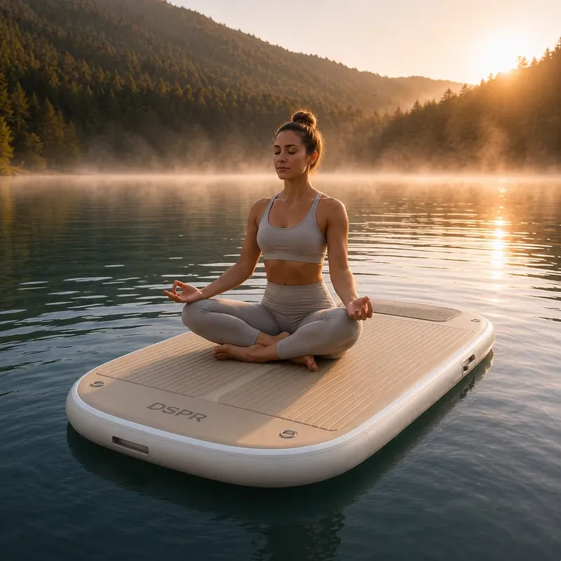 بساط بيلاتس مائي قابل للنفخ بش - مراجعة Pilates Yoga Wellness وسعره