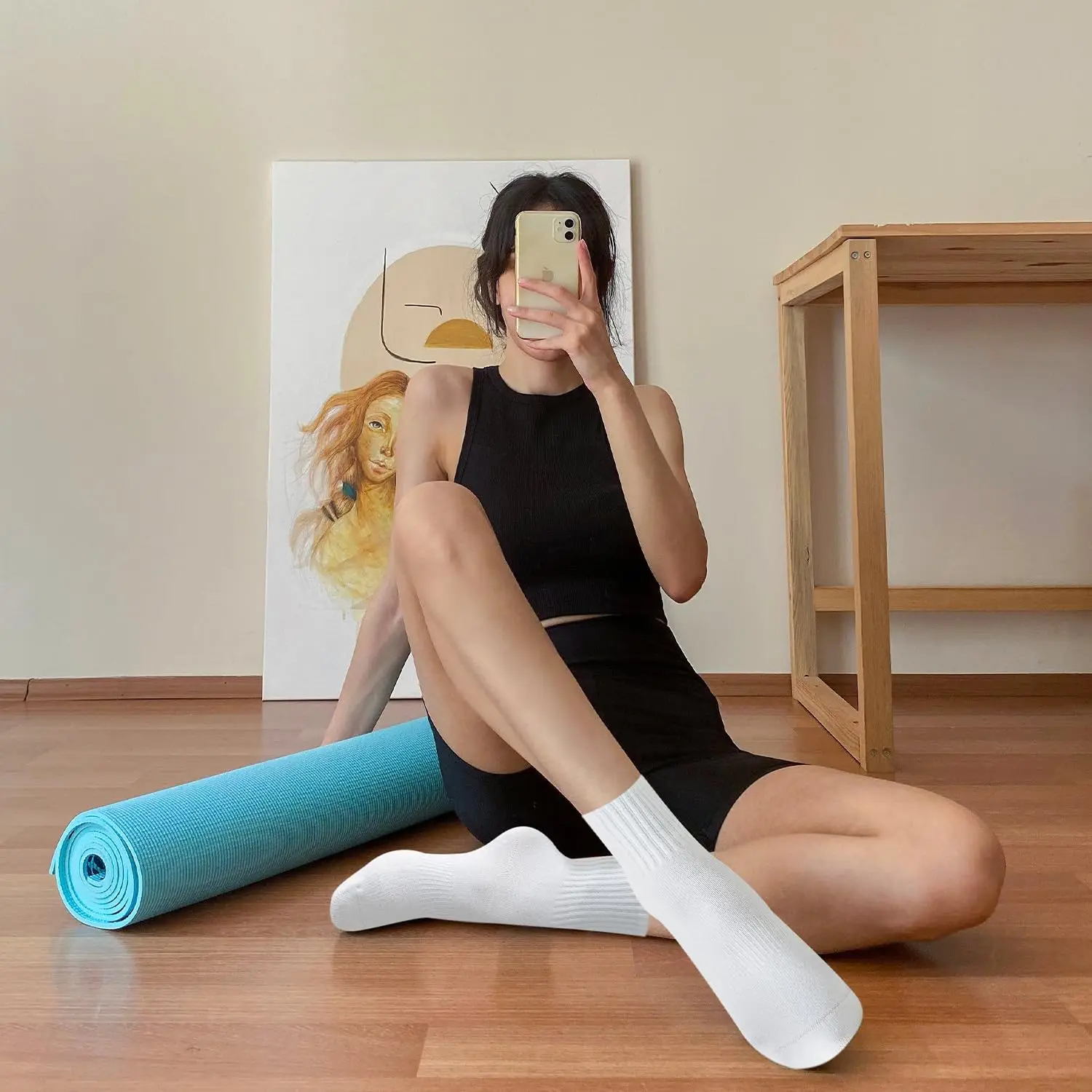 4 أزواج من جوارب اليوغا النسائ - مراجعة Pilates & Yoga Knokke وسعره