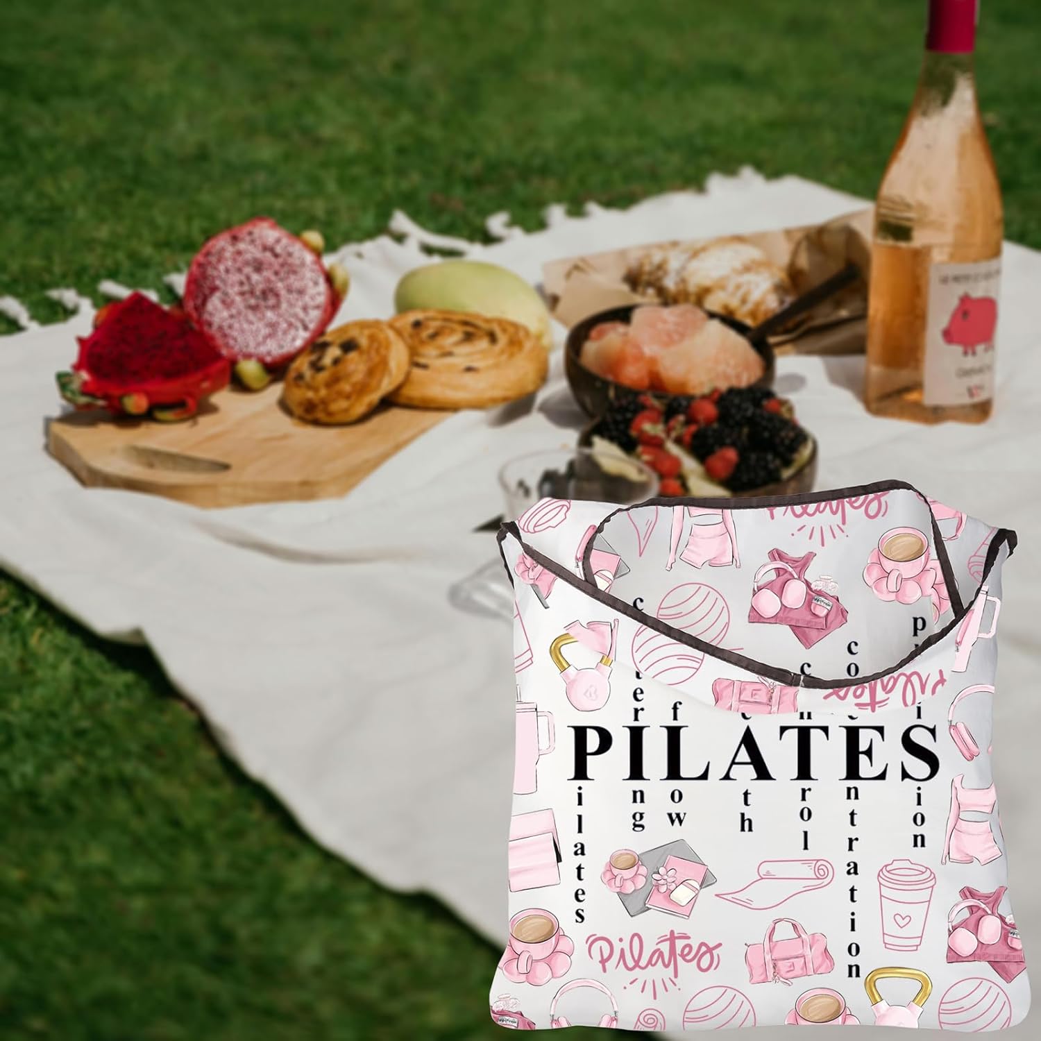 حقيبة بيلاتس وردية اللون، هداي - مراجعة Pilates Yoga Instructor وسعره