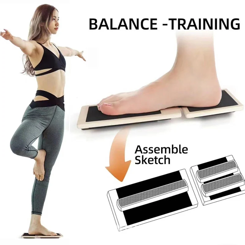لوح توازن خشبي لمدرب القدم الو - مراجعة Pilates Yoga Shoes وسعره