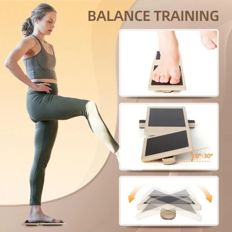 لوح توازن خشبي لمدرب القدم الو - مراجعة Pilates Yoga Shoes وسعره