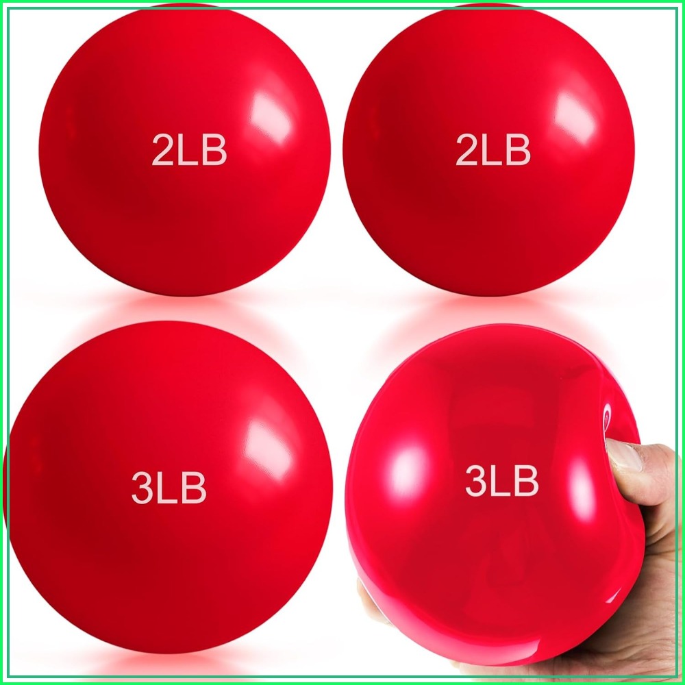 كرات تمارين مثقلة بوزن 1-5 رطل - مراجعة Pilates Yoga Ball Exercises وسعره