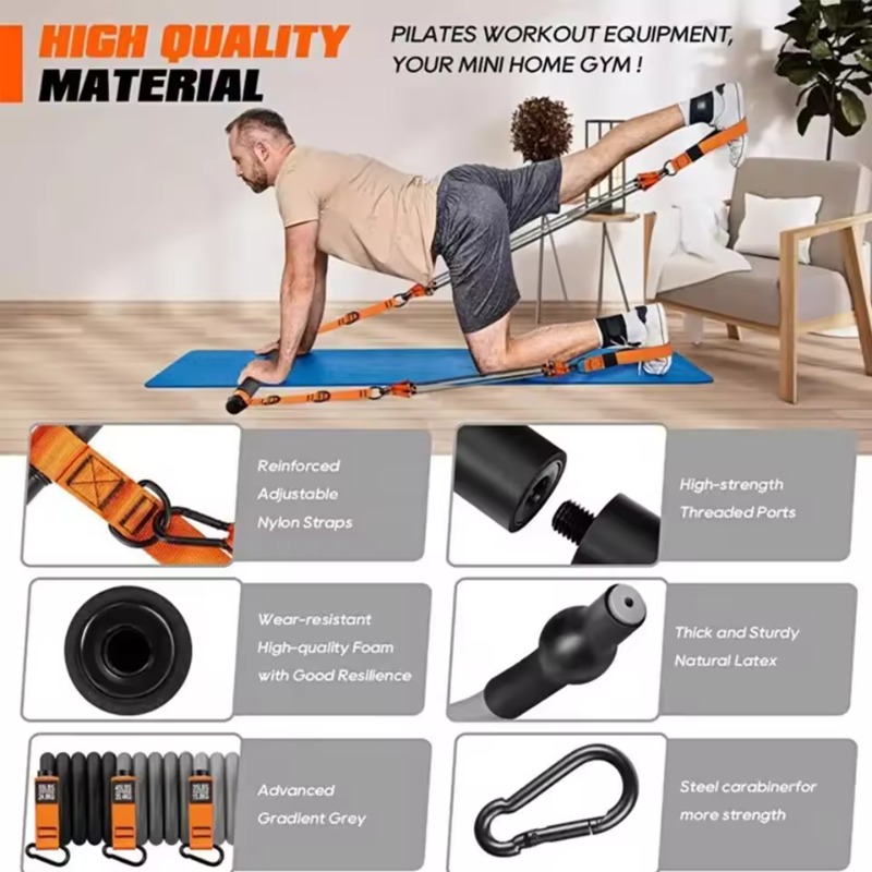 طقم بار بيلاتيس مع أربطة مقاوم - مراجعة Pilates Yoga Barı وسعره