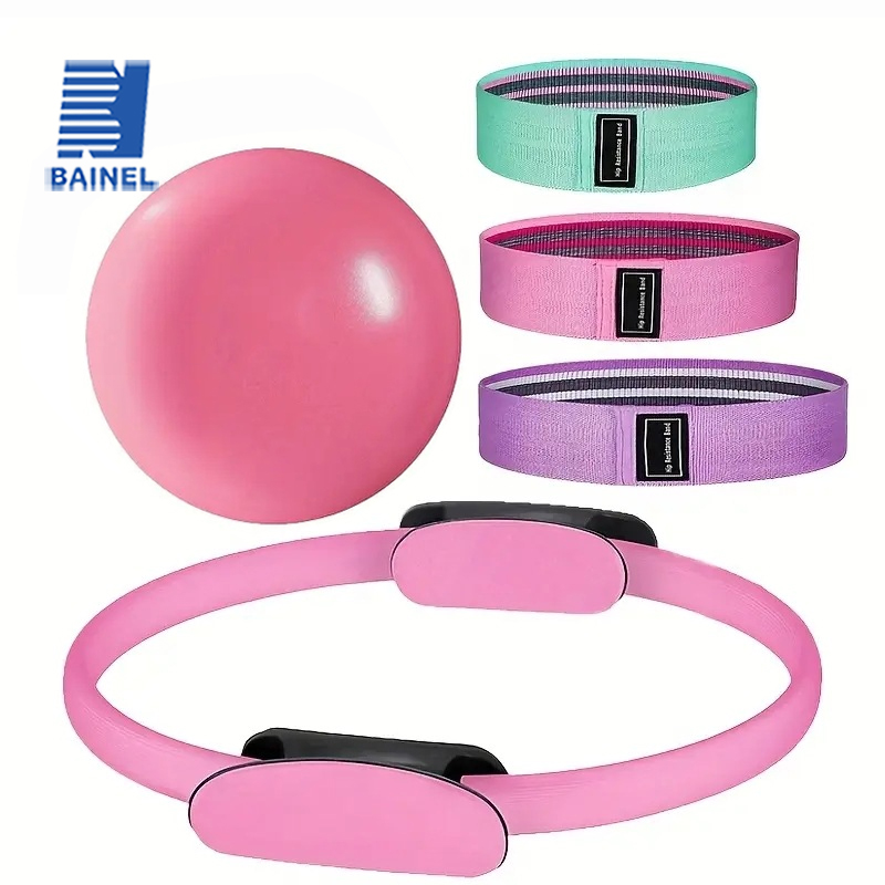 مجموعة معدات البيلاتيس المكونة - مراجعة Pilates Yoga Ball Exercises وسعره