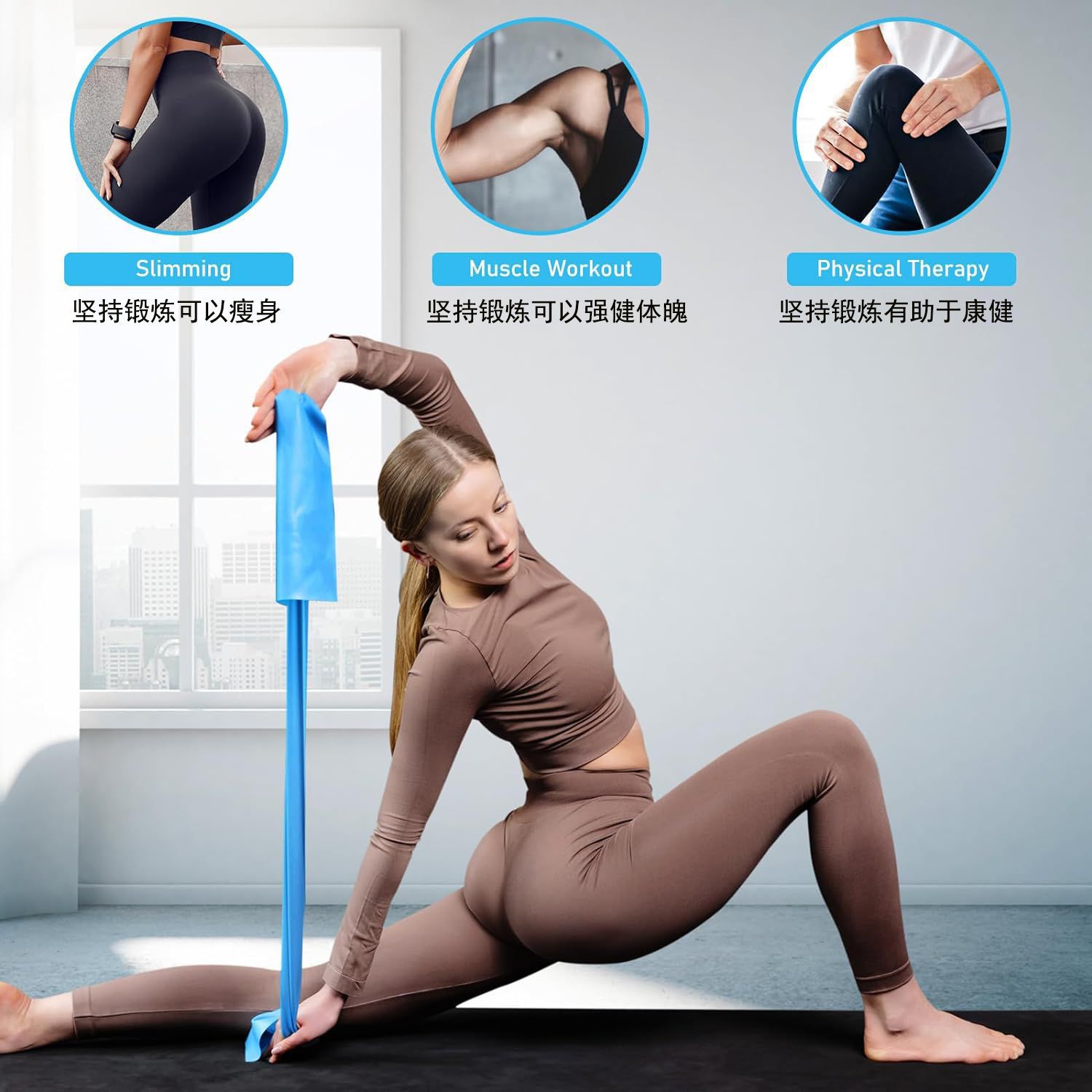 أشرطة اليوغا المرنة المحمولة ل - مراجعة Pilates Yoga Circle وسعره